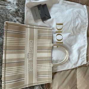 Dior Beige Tote Bag - LARGE